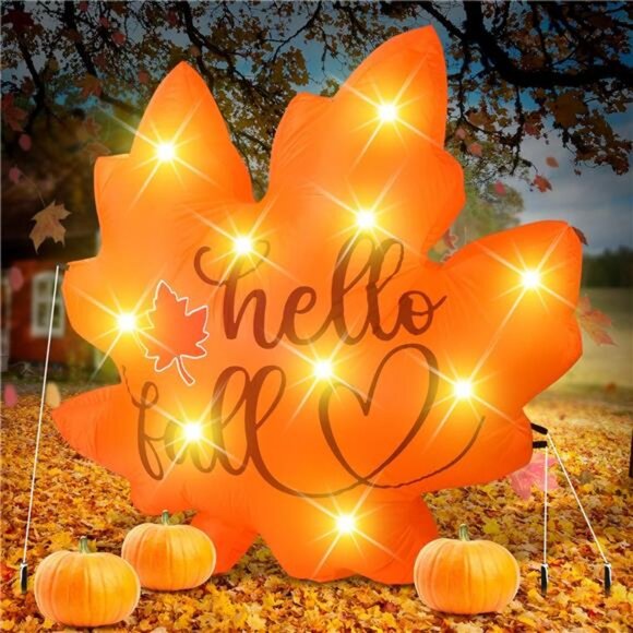 Fall Inflatable Decorations 5. 25 ft Thanksgiving Blow up Decor Fall - Picture 1 of 7